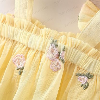 Baby Girl Bow Flower Slip Dress - image 9