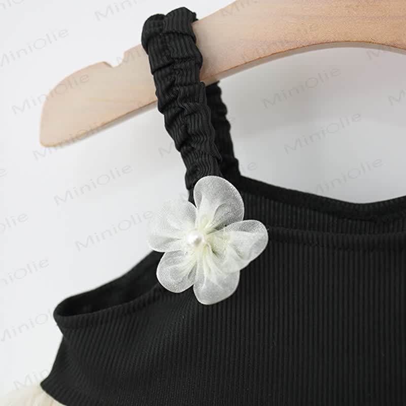 Baby Girl Flower Mesh Slip Dress - image 4