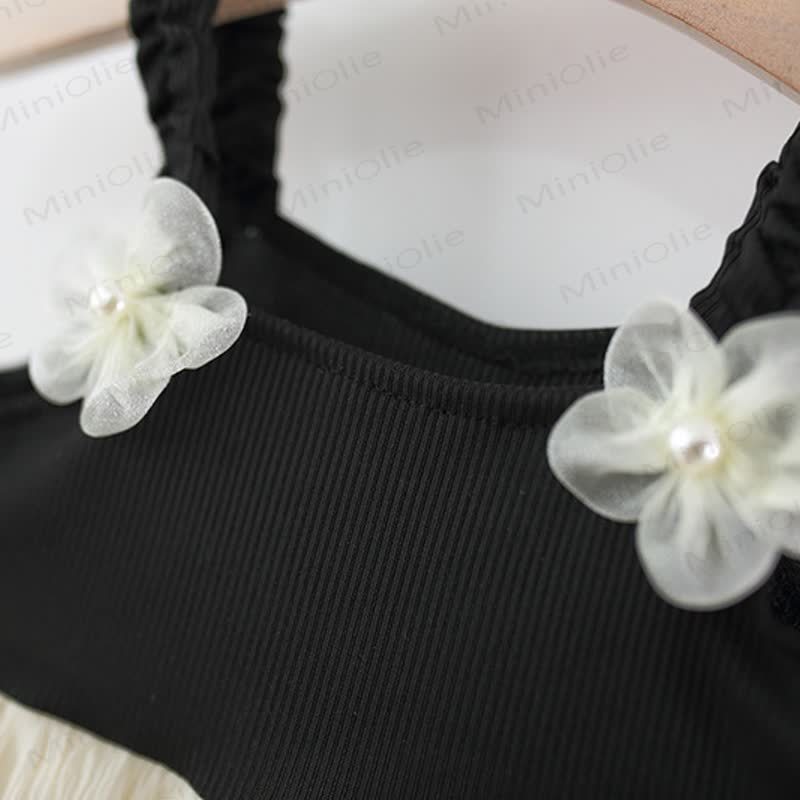 Baby Girl Flower Mesh Slip Dress - image 6