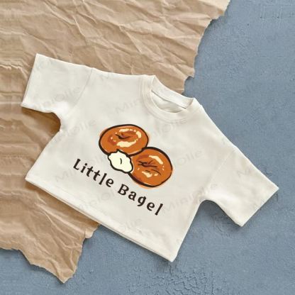 LITTLE BAGEL Baby Summer Casual T-Shirt - White - 2-3T - image 2