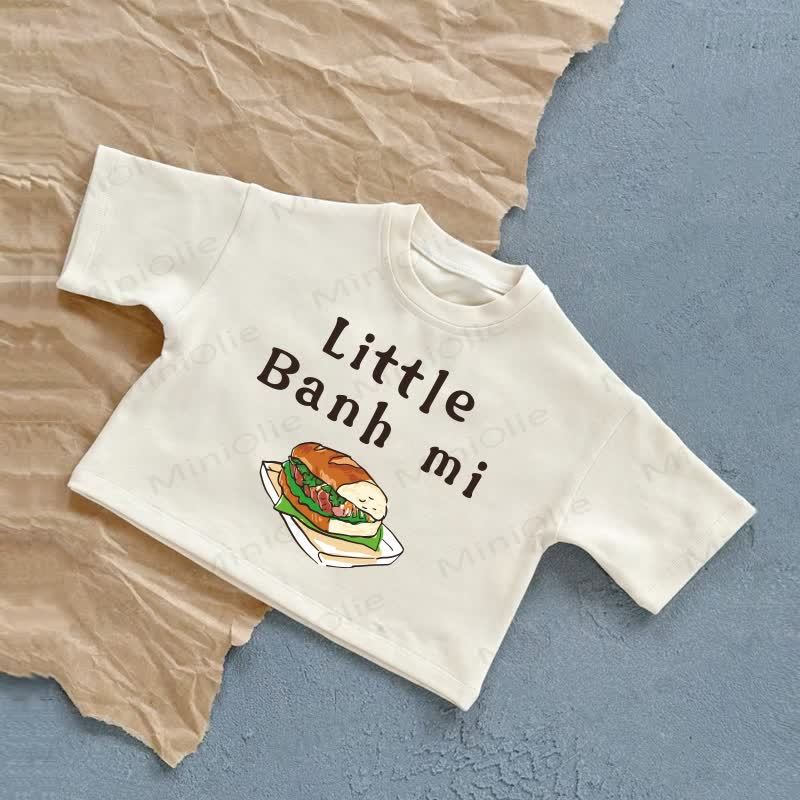 LITTLE BANH MI Baby Summer Casual T-Shirt - White - 2-3T - image 2