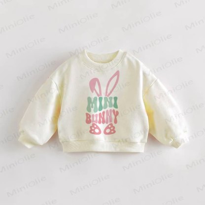 MINI BUNNY Baby Toddler Beige Sweatshirt - Cream - 3-5T - image 1