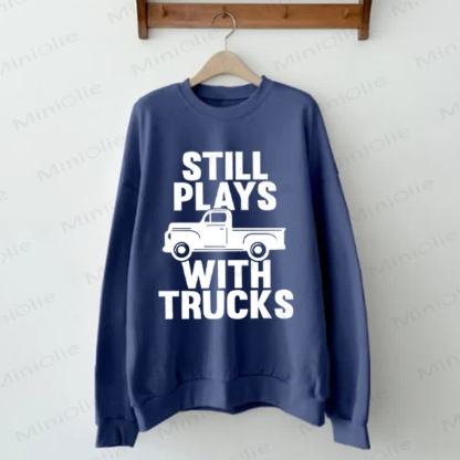STILL PLAYS WITH TRUCKS/PLAYS WITH TRUCKS Baby Family Casual Sweatshirt - image 2