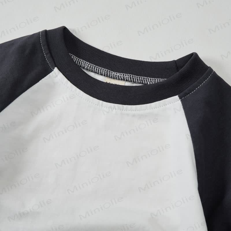 TOMATO Baby Dark Gray Raglan Top - image 2