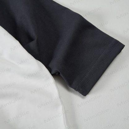 WHAT THE PUG ARE YOU LOOKIN'AT Baby Dark Gray Raglan Top - image 3