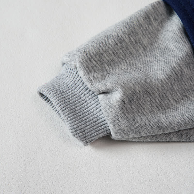 I LOVE MY GIGI Baby Toddler Dark Blue Color Block Romper - image 2