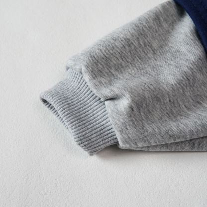 I LOVE MY GIGI Baby Toddler Dark Blue Color Block Romper - image 2