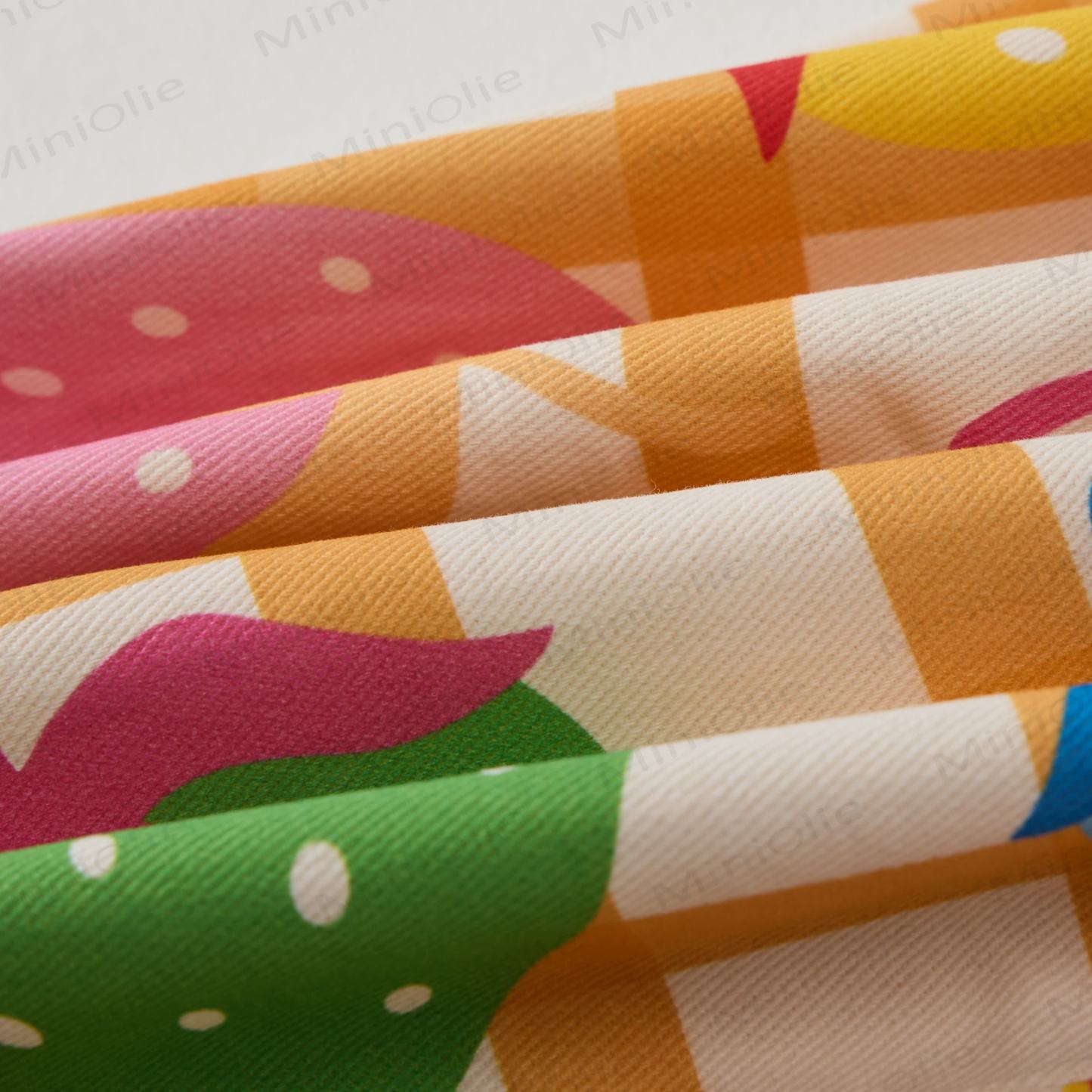 Baby Toddler Plaid Colorful Strawberry Overalls - image 6