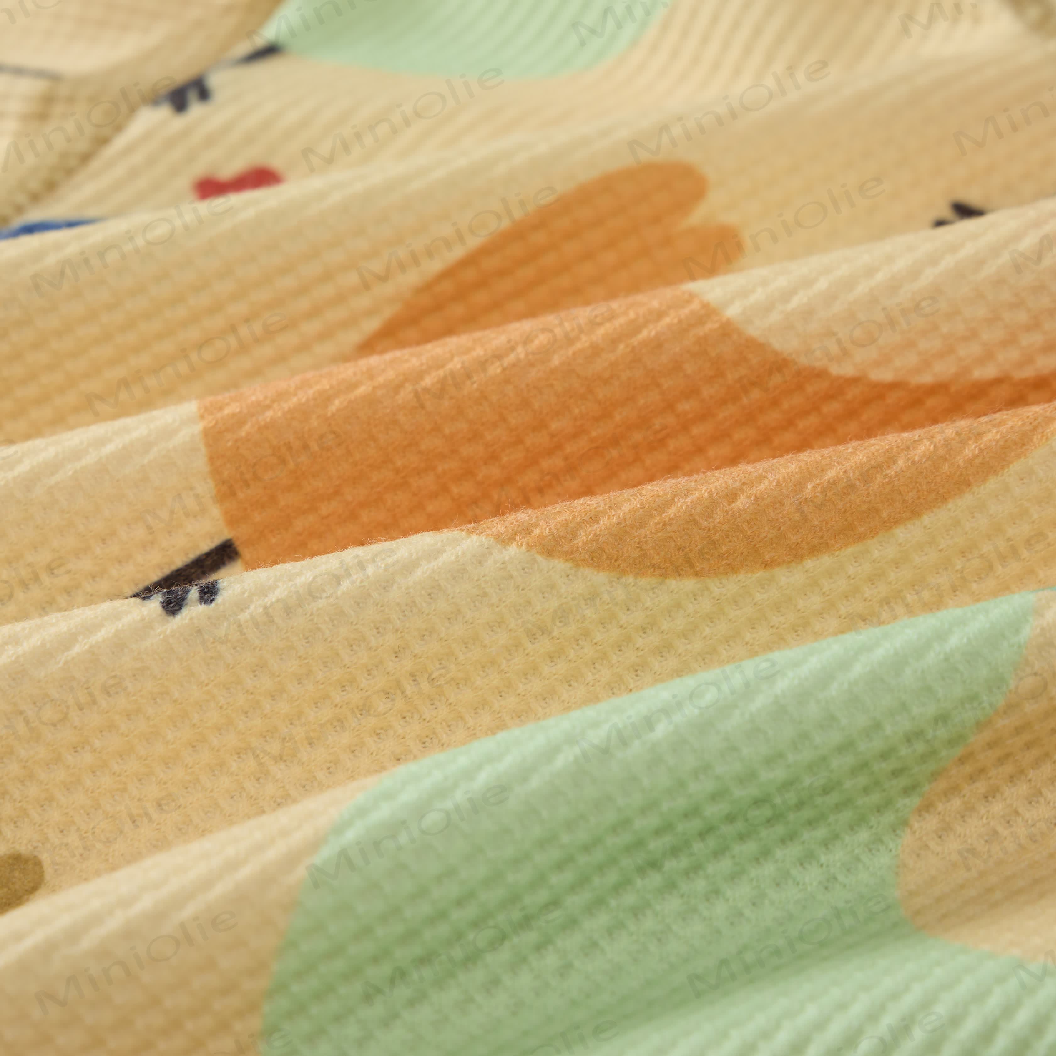 Baby Waffle Colored Hen Sweatshirt 2-piece Set - image 4