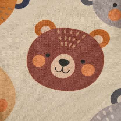 Baby Multicolor Bear Heads Sweatshirt 2-piece Beige Set - image 4