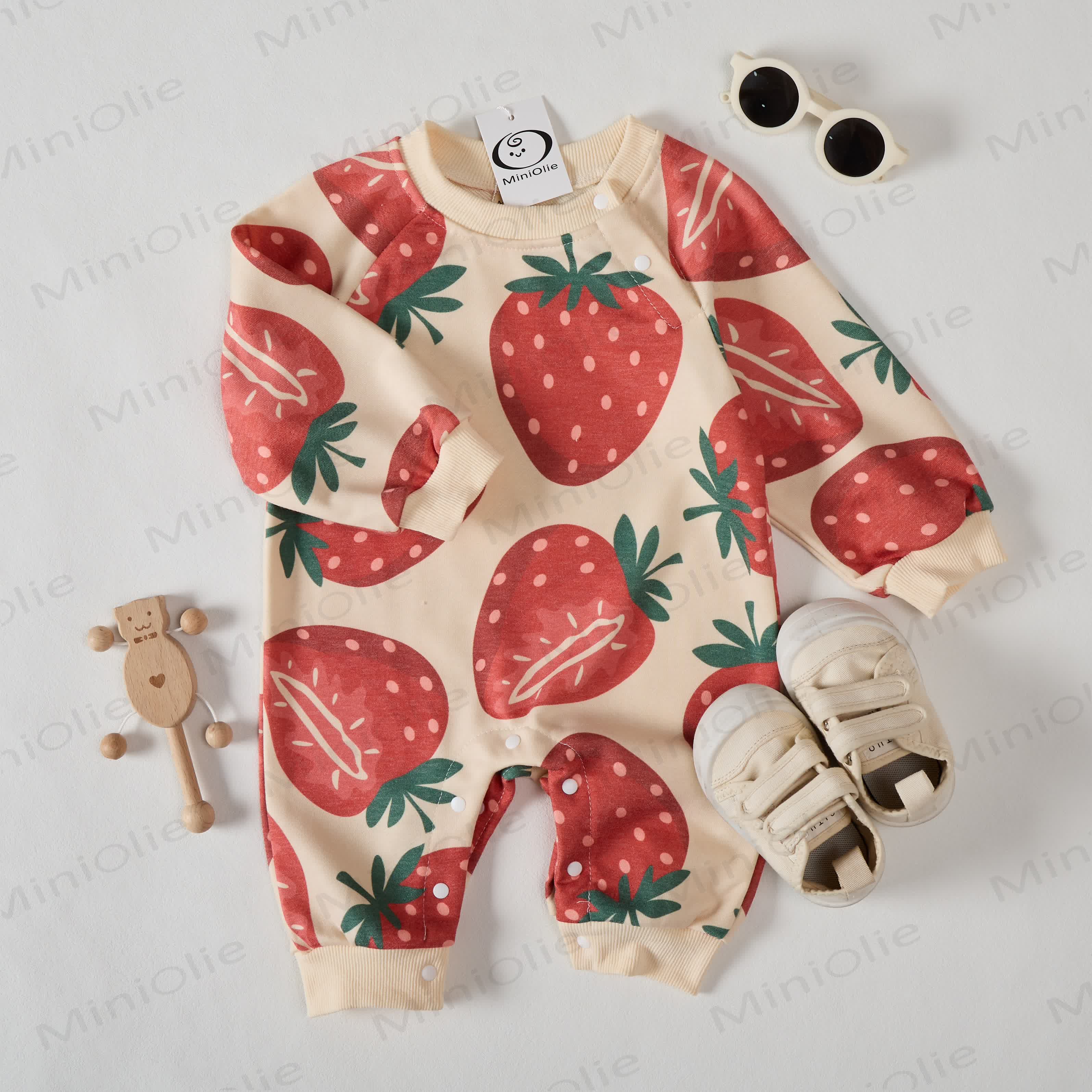 Baby Toddler Strawberry Romper - image 2