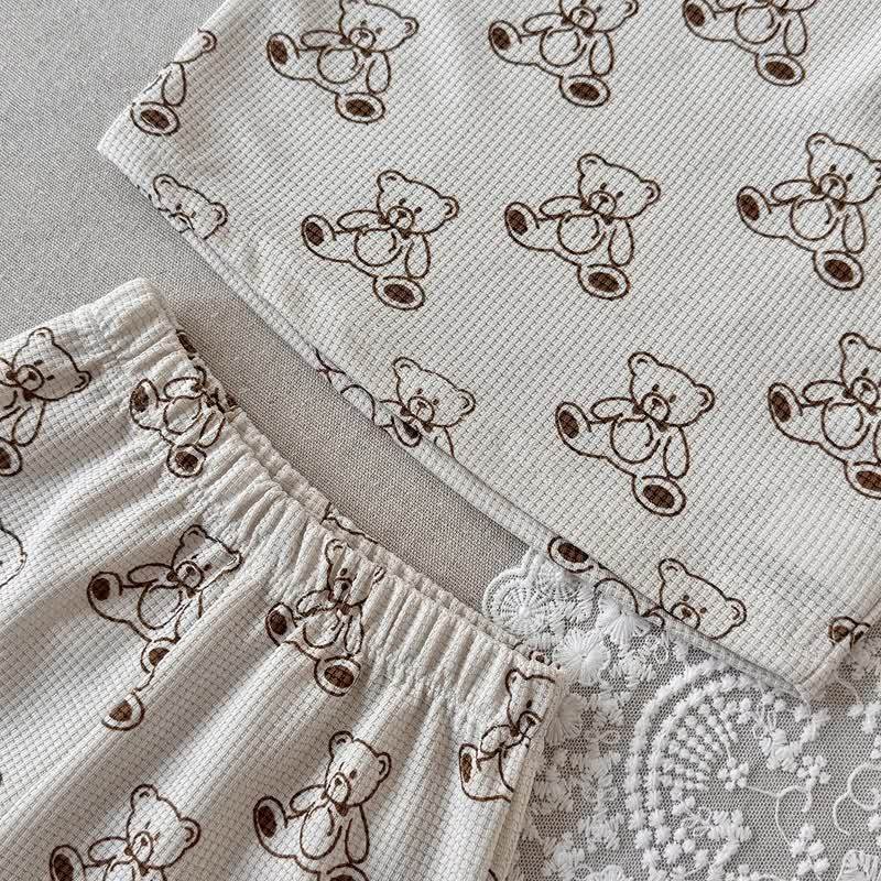 Baby Bear Waffle Tee and Shorts 2-piece Set - image 7