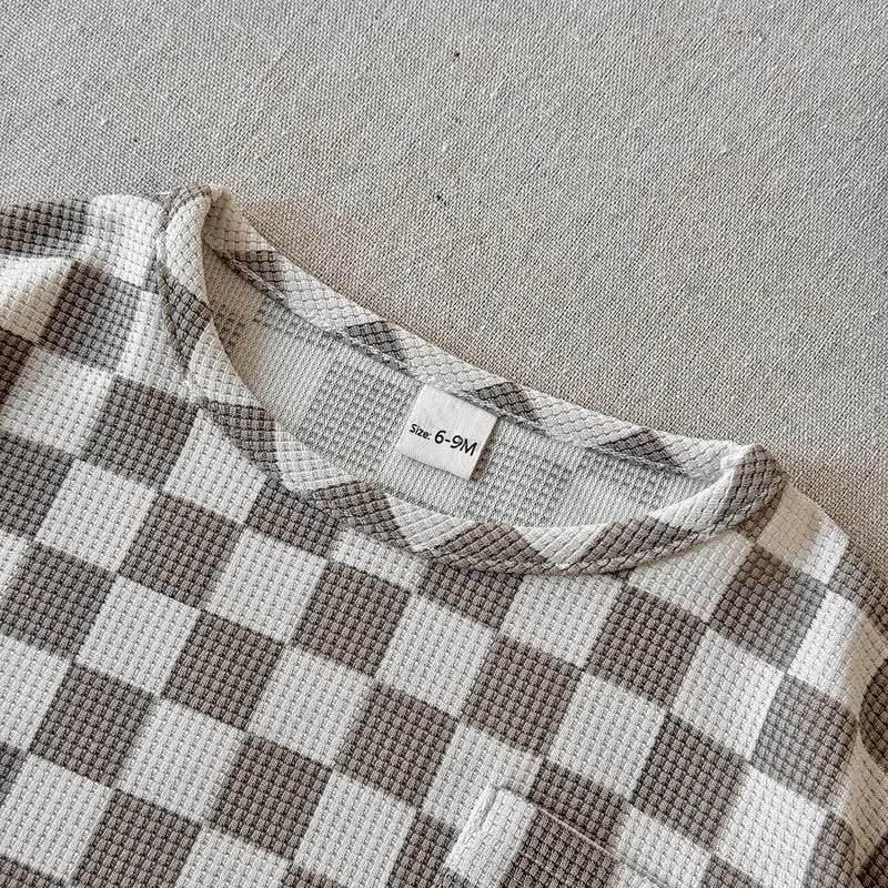 Baby Plaid Waffle Tee and Shorts 2-piece Set - image 7