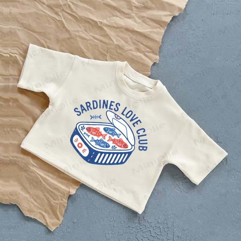SARDINES LOVE CLUB Baby Summer Casual T-shirt - White - 2-3T - image 1