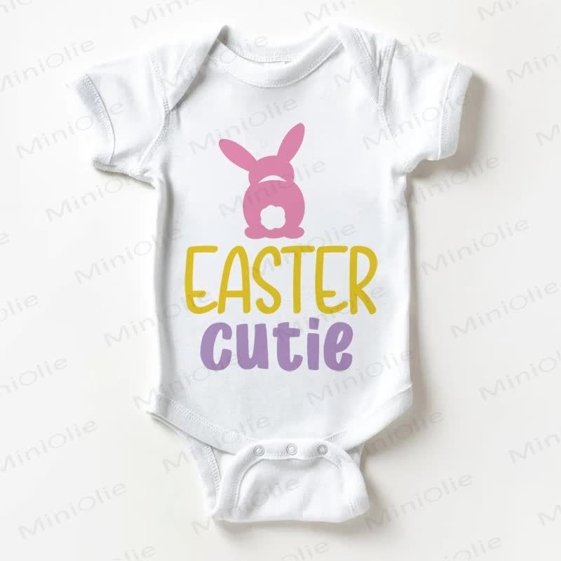EASTER CUTIE Baby White Bodysuit - White - 18-24M - image 1