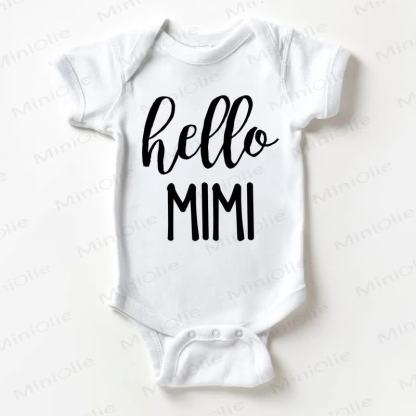 HELLO MIMI Baby White Bodysuit - White - 18-24M - image 1