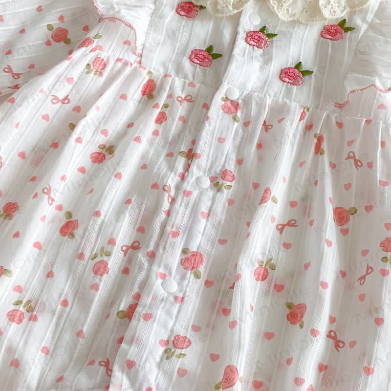 Baby Floral Ruffled  Romper - image 6