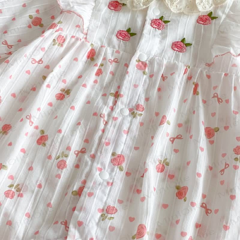 Baby Floral Ruffled  Romper - image 6