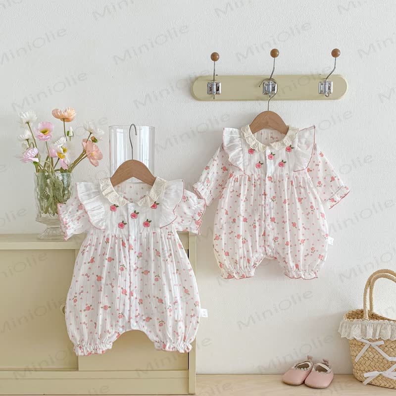 Baby Floral Ruffled  Romper - image 1