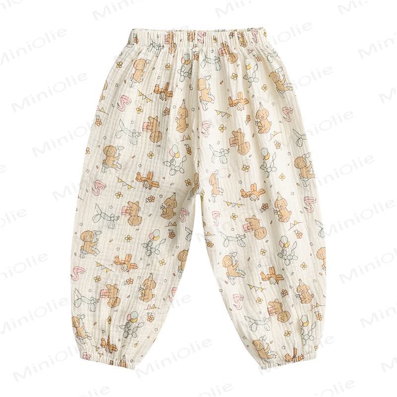 Baby Toddler Cartoon Pattern Pants  - Little Puppy - 5-7T - image 4