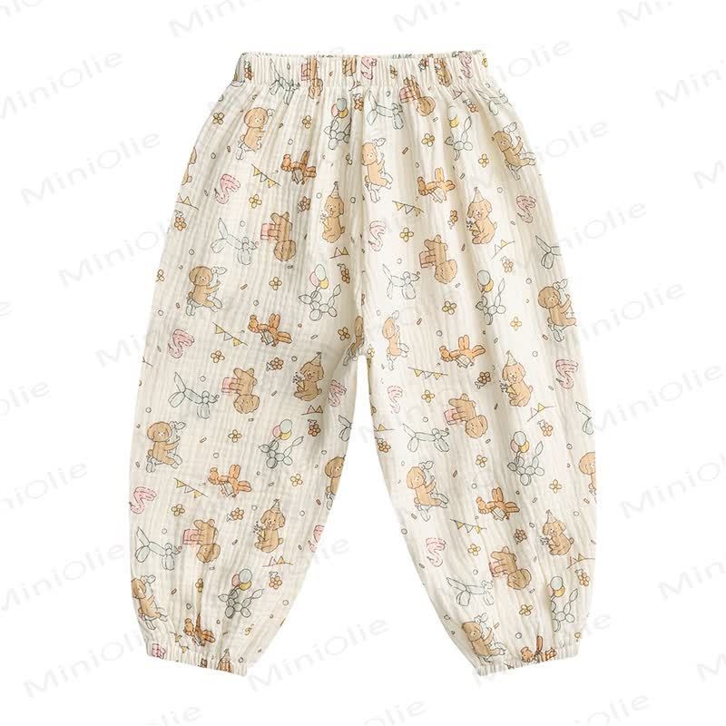 Baby Toddler Cartoon Pattern Pants  - Little Puppy - 5-7T - image 4
