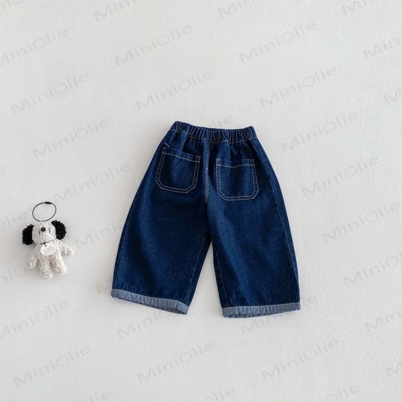 Baby Toddler Cartoon Jeans - Solid Color - 3-4T - image 4