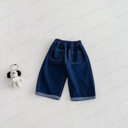 Baby Toddler Cartoon Jeans - Solid Color - 3-4T - image 4