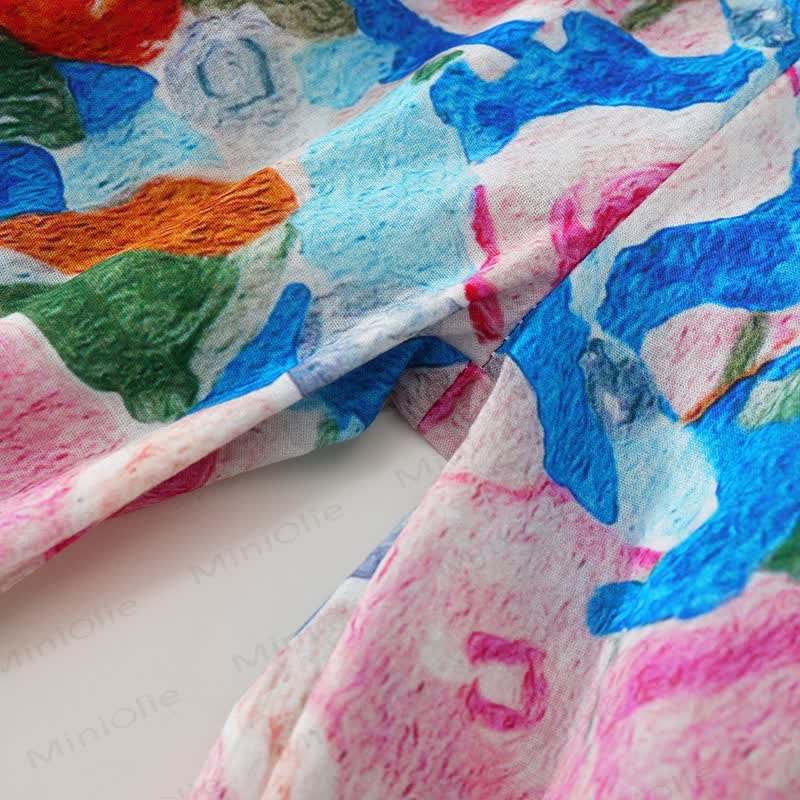 Toddler Kid Girl Oil Painting Flower 2-piece Set - image 14