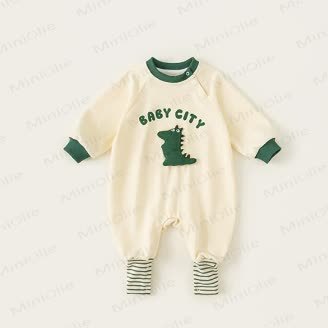 BABY CITY Baby Dinosaur Romper - Beige - 2-3T - image 1