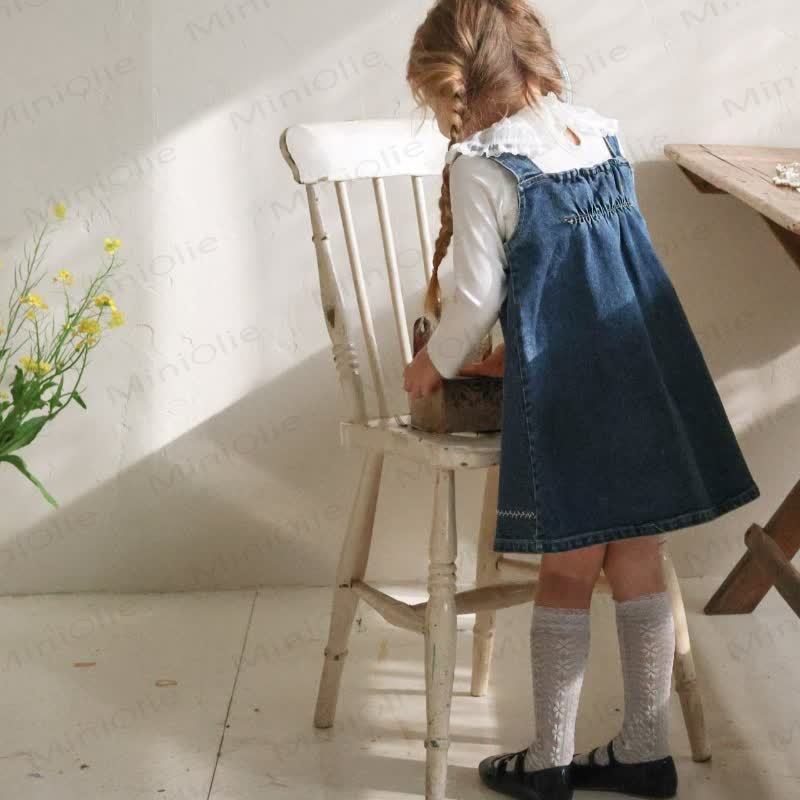 Toddler Denim Pocket Sleeveless Dress - image 9