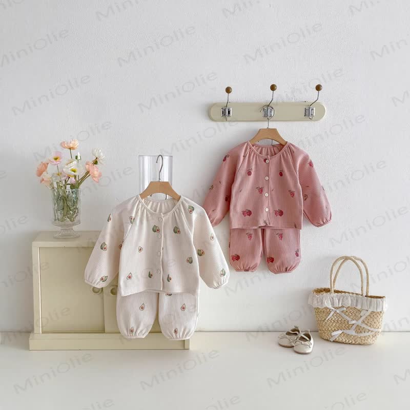 Baby Toddler Avocado/Pomegranate Waffle Set - image 2