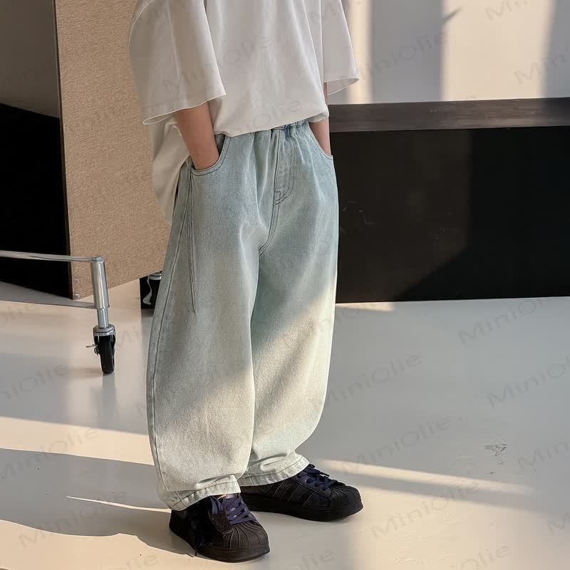 Toddler Kid Boy Denim Loose Pants - image 4