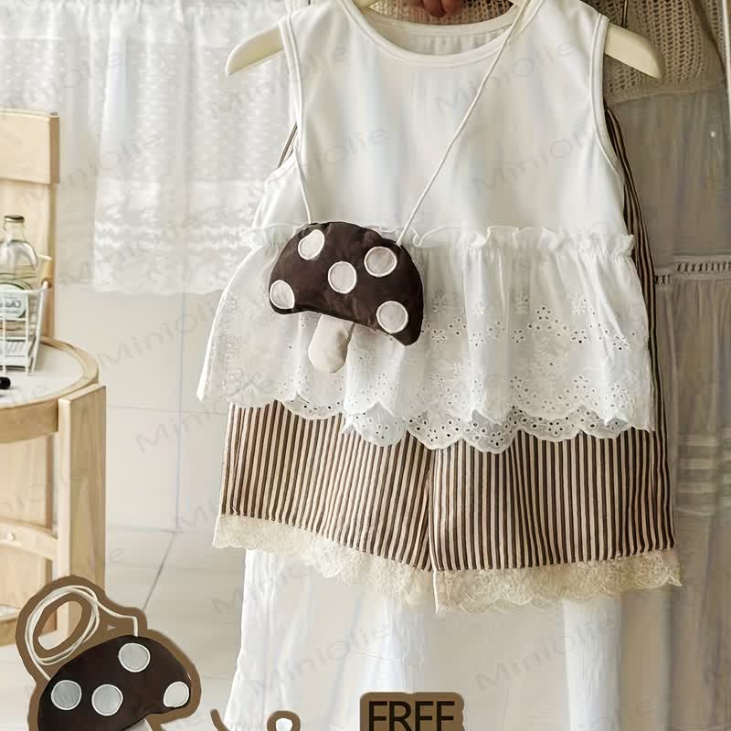 Baby Toddler Tank Pants Bag 3-piece Set - image 2