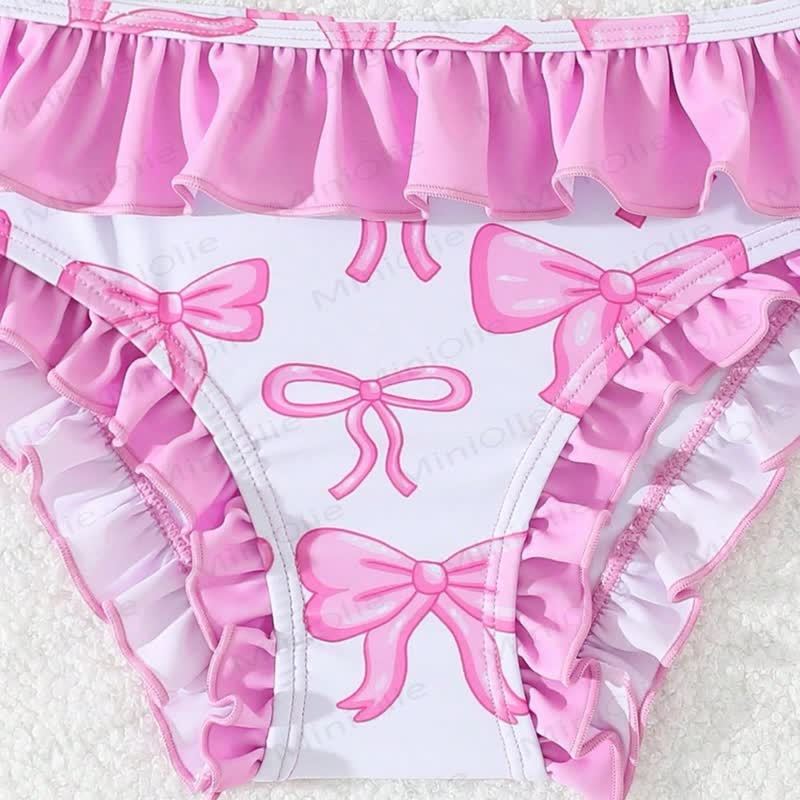 Toddler Girl Bow 2pcs Swimsuit - image 4