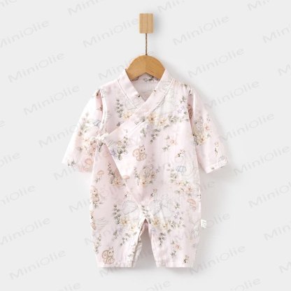 Baby Animal Bunny Kimono Romper - Squirrel - 18-24M - image 1
