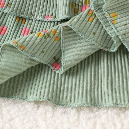 Baby Girl Floral Top and Pants 2-piece Set - image 4