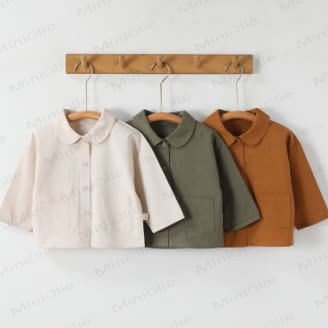 Baby Toddler Solid Color Pocket Shirt - image 1