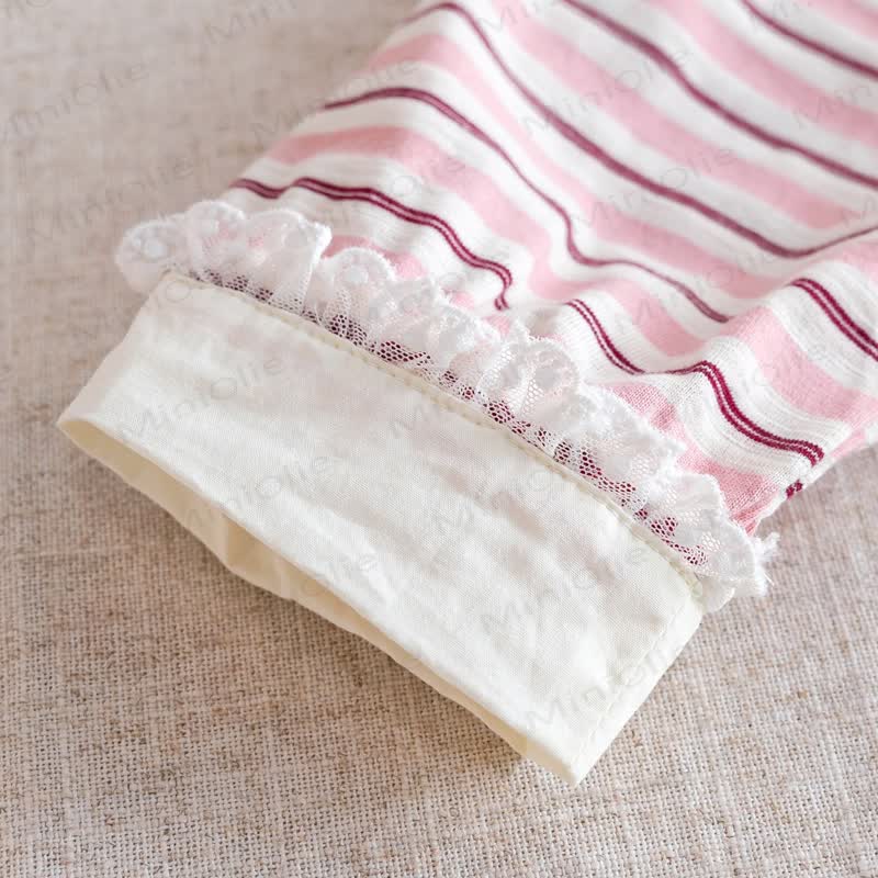 Baby Toddler Girl Pink Striped T-shirt - image 6