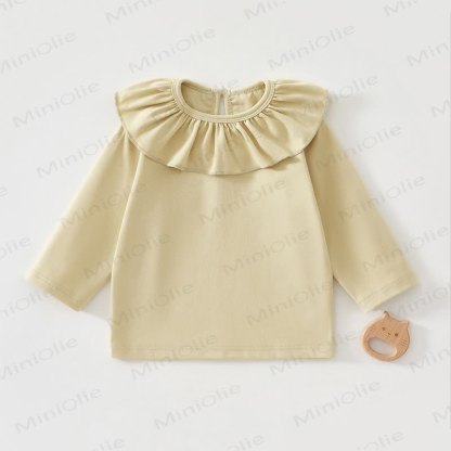 Baby Ruffed Collar T-shirt - Green - 2-3T - image 2