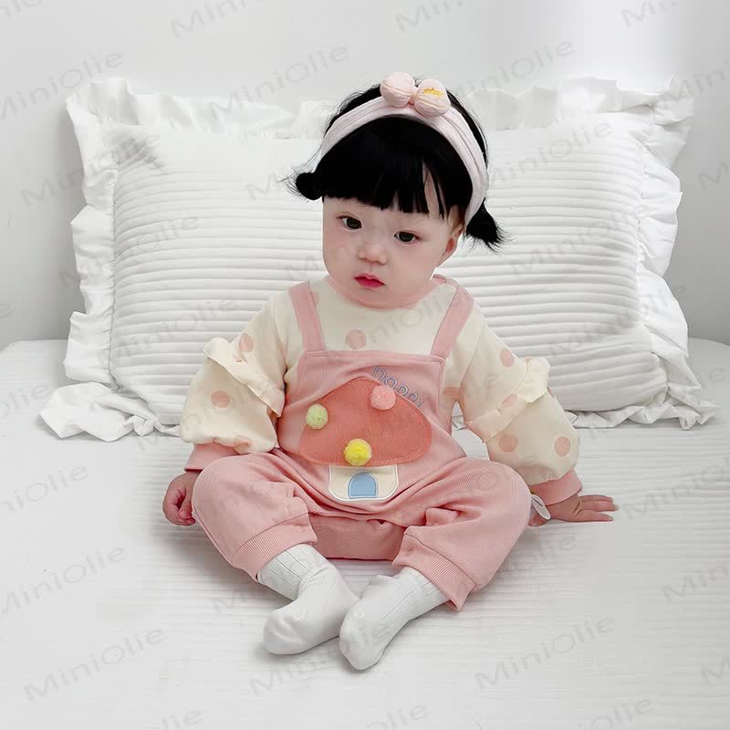 Baby Mushroom Fake 2pcs Romper - image 4