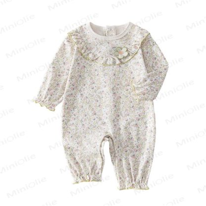 Baby Strawberry Flower Romper - image 3