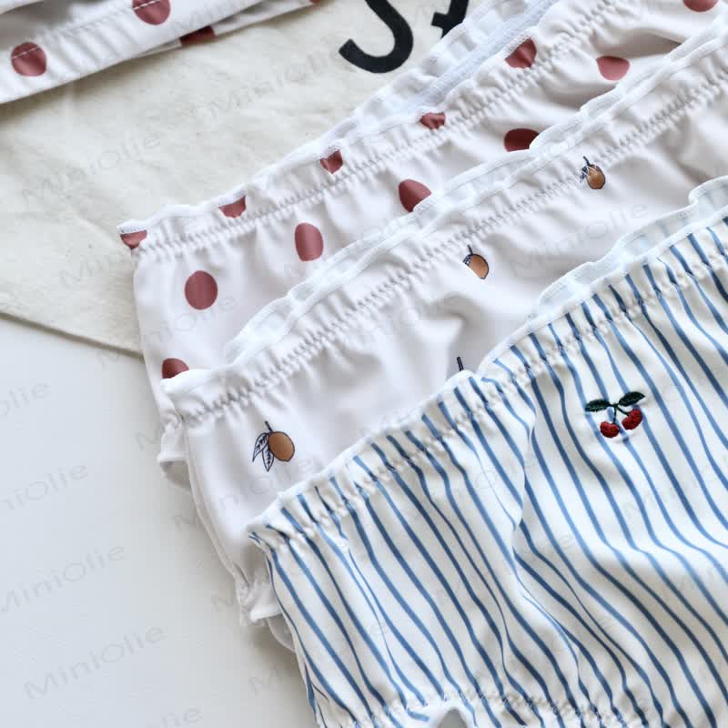 Baby Toddler Striped Lemon Swimsuit with Hat - image 5