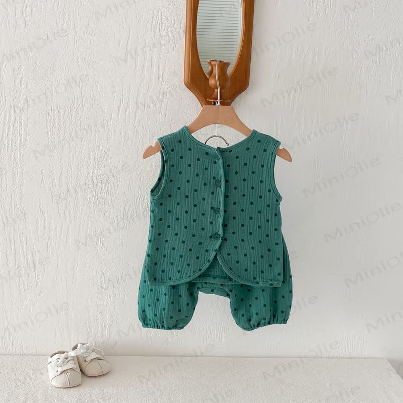 Toddler Polka Dot Tank and Pants Set - image 4