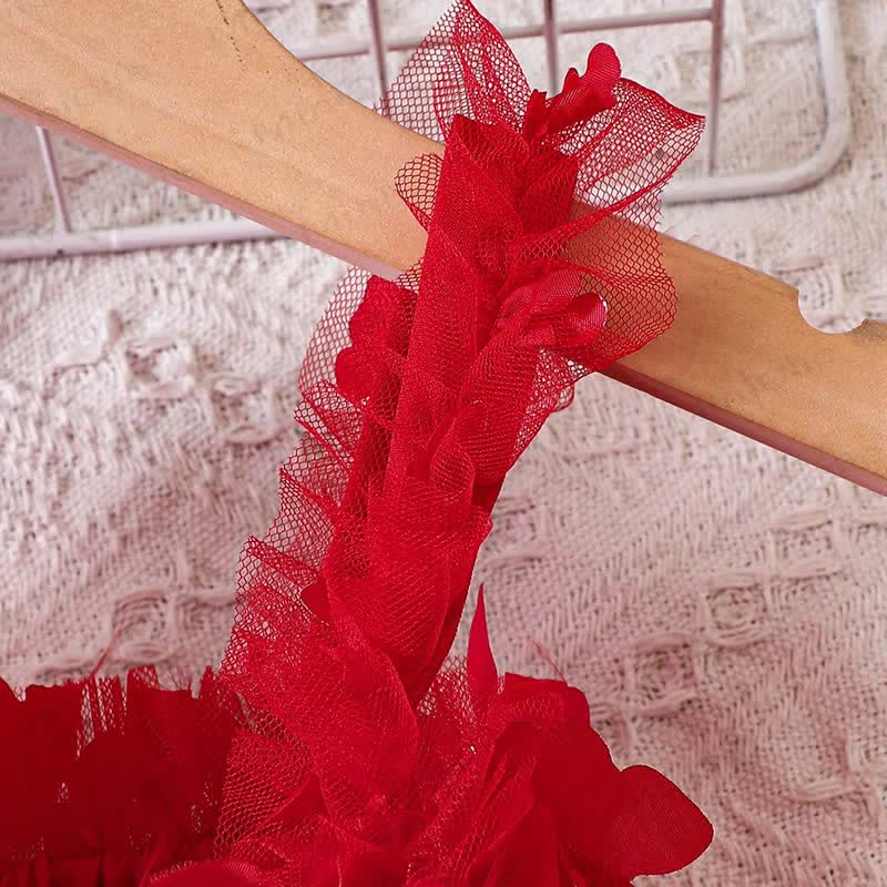 Baby Butterfly Red Dress - image 4