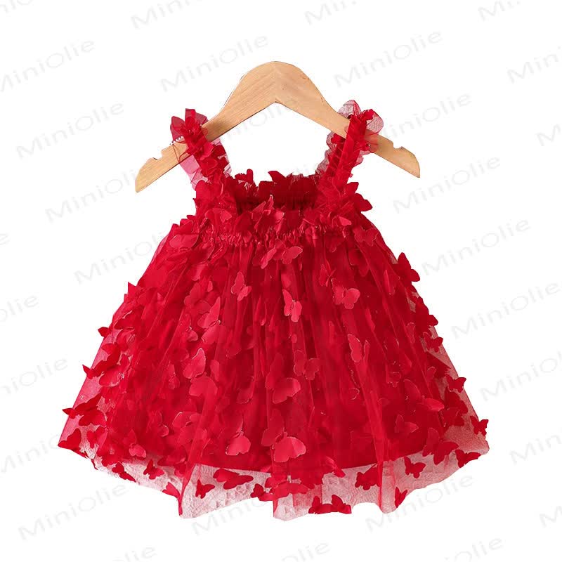 Baby Butterfly Red Dress - image 2