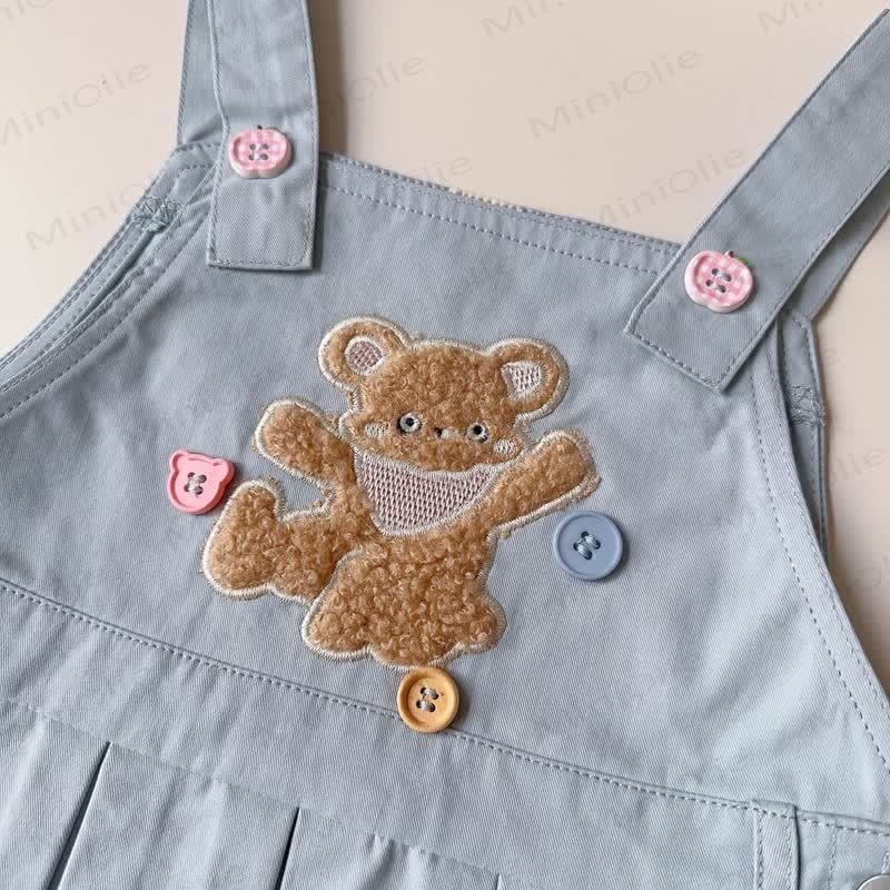 Toddler White Tee and Bear Strap Dress - image 14