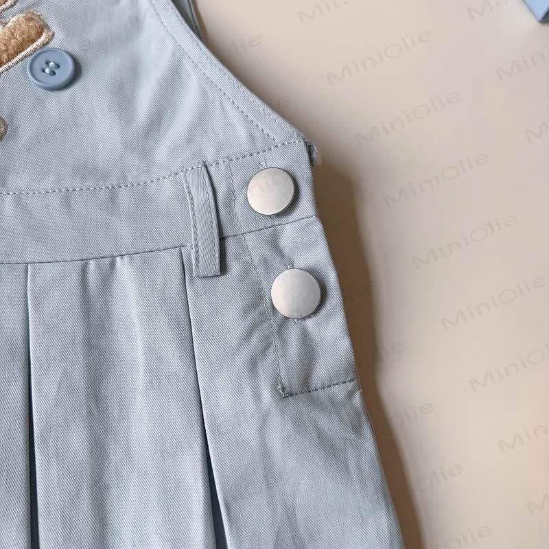 Toddler White Tee and Bear Strap Dress - image 16