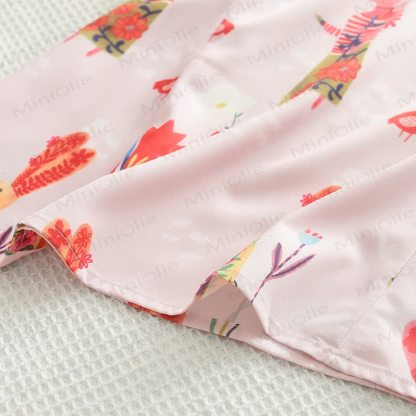 Toddler Bird Floral Sleeveless Dress  - image 4