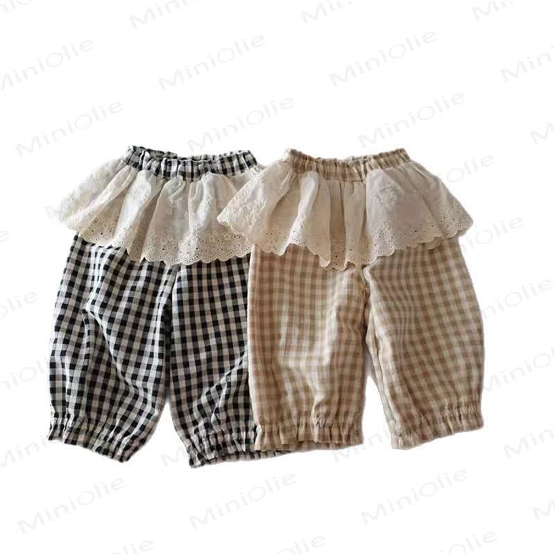Toddler Plaid Lace Pants - image 6