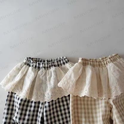Toddler Plaid Lace Pants - image 5